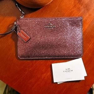 Coach Glitter Wristlet